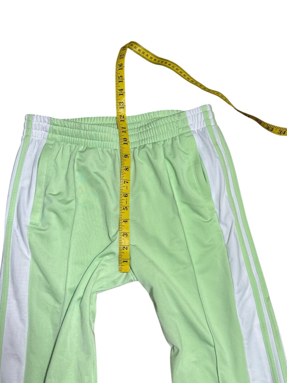adidas adibreak Mint Green Track Pants with White Side Stripes and Logo Patch S - Picture 6 of 9